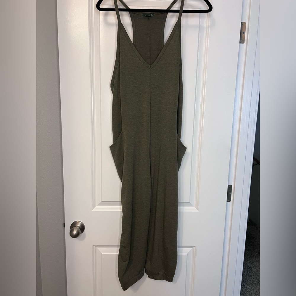 Khaki green Wild Fable jumpsuit with pockets #khakijumpsuit